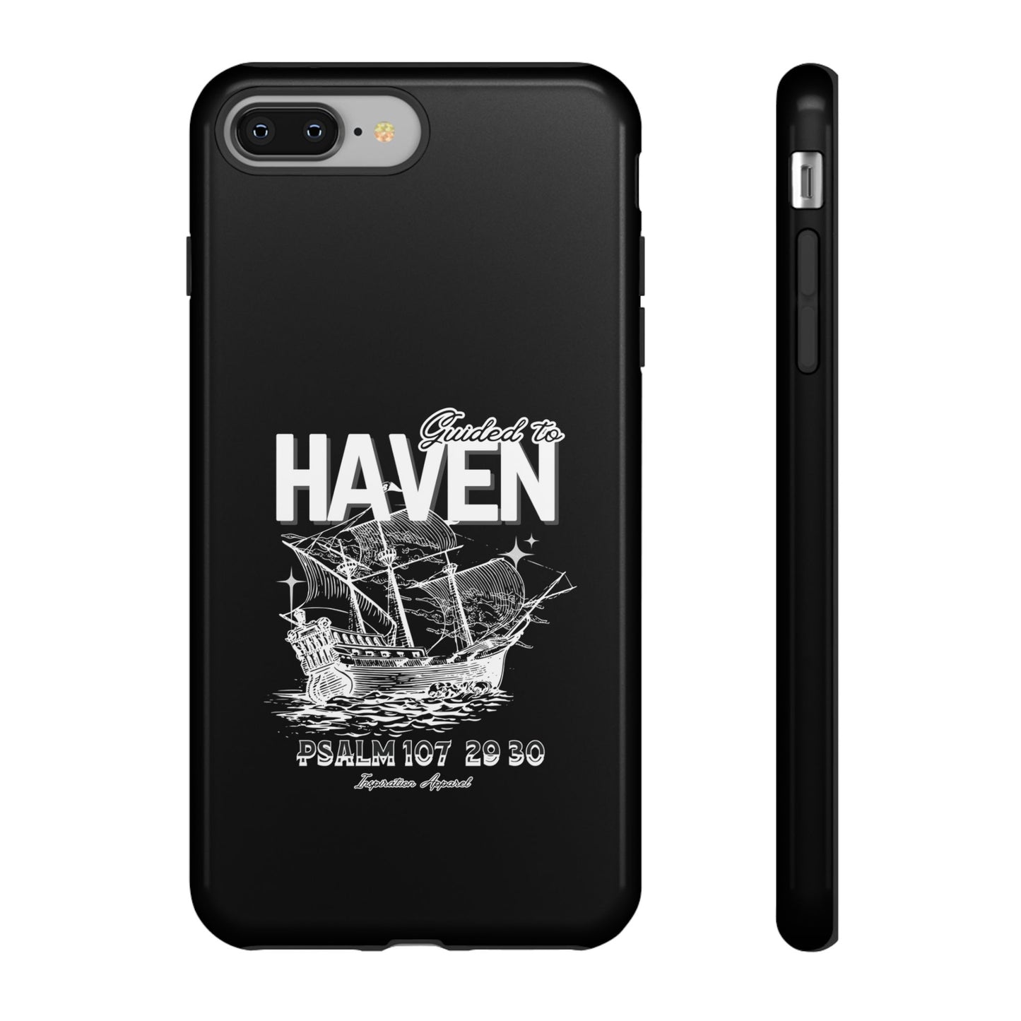 Guided to Haven Psalm 107:29–30 Stylish Phone Case