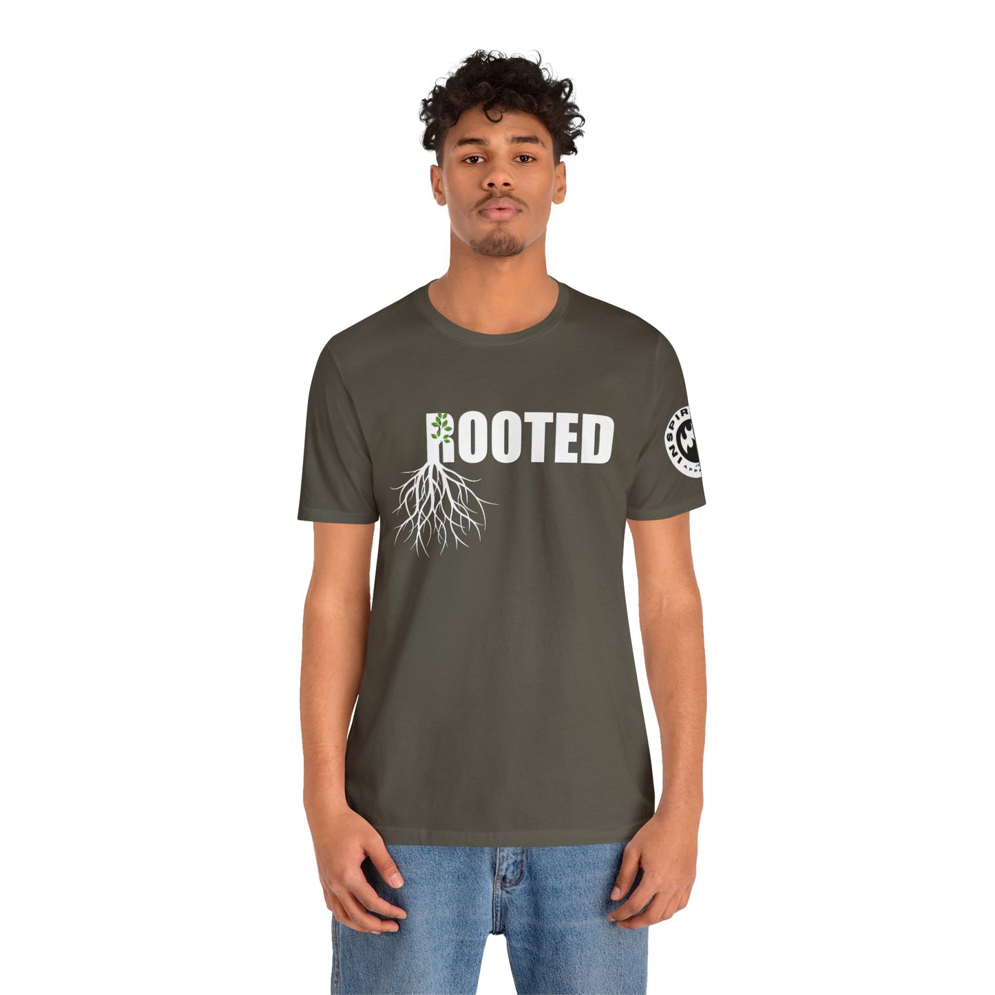 Colossians 2:7 Rooted - Unisex Jersey Short Sleeve Tee