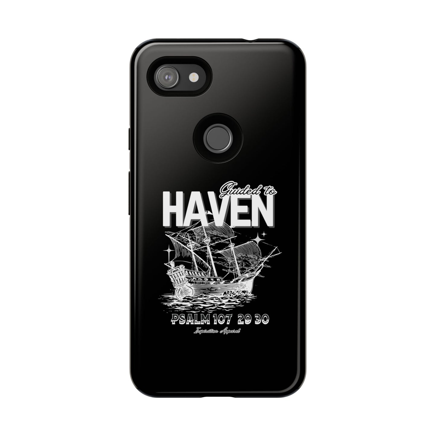 Guided to Haven Psalm 107:29–30 Stylish Phone Case
