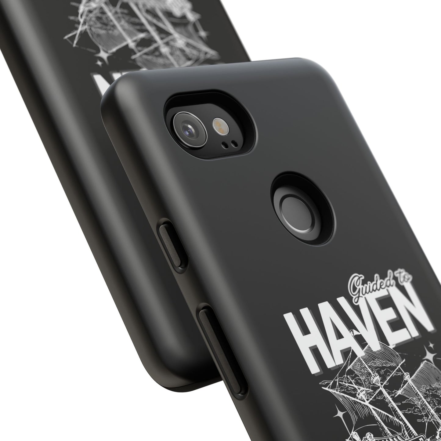 Guided to Haven Psalm 107:29–30 Stylish Phone Case
