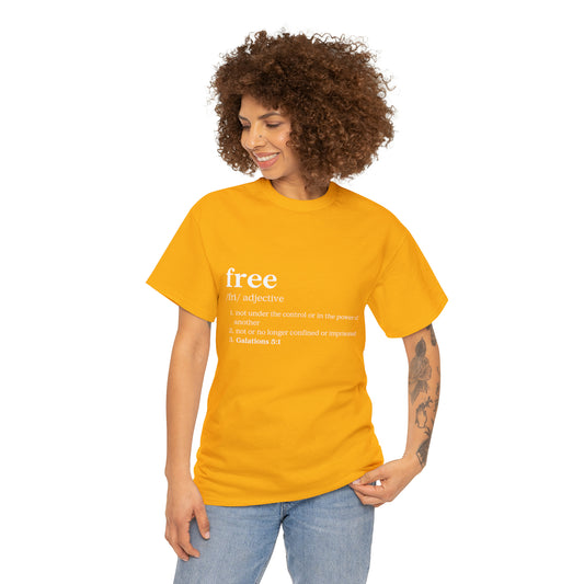 FREE -Galatians 5:1  Unisex Heavy Cotton Tee