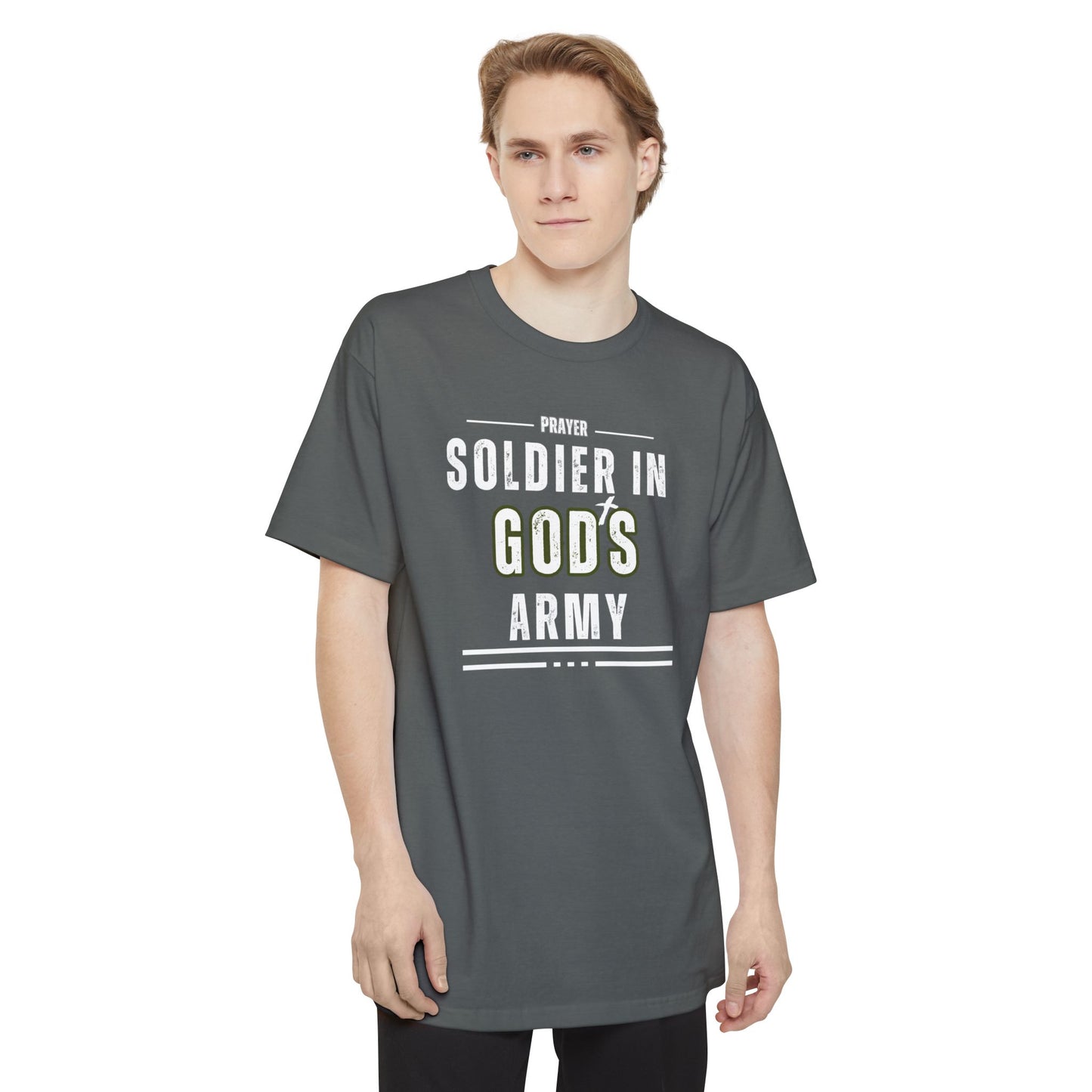 Prayer Soldier In God's Army - Unisex Tall Sized T-Shirt