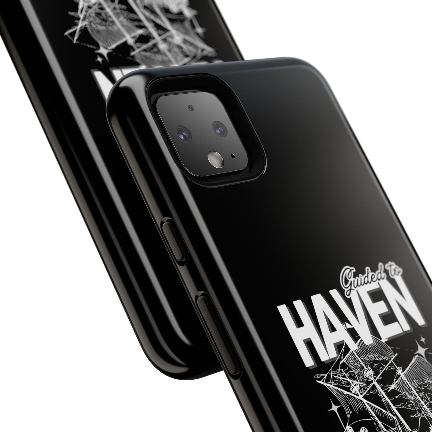 Guided to Haven Psalm 107:29–30 Stylish Phone Case
