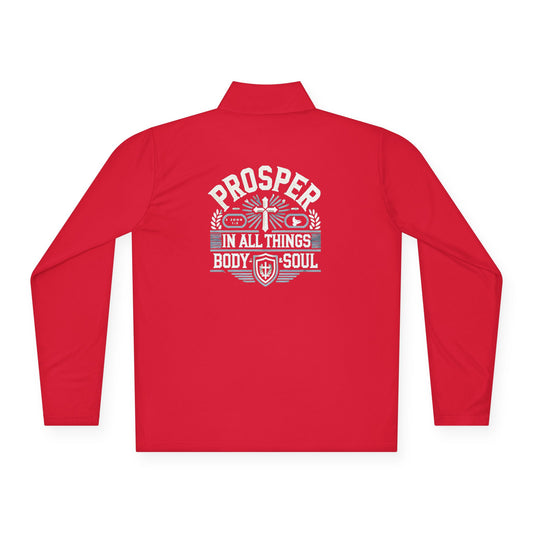 Prosper 3 John 1:2 - Unisex Quarter-Zip Track Shirt Pullover