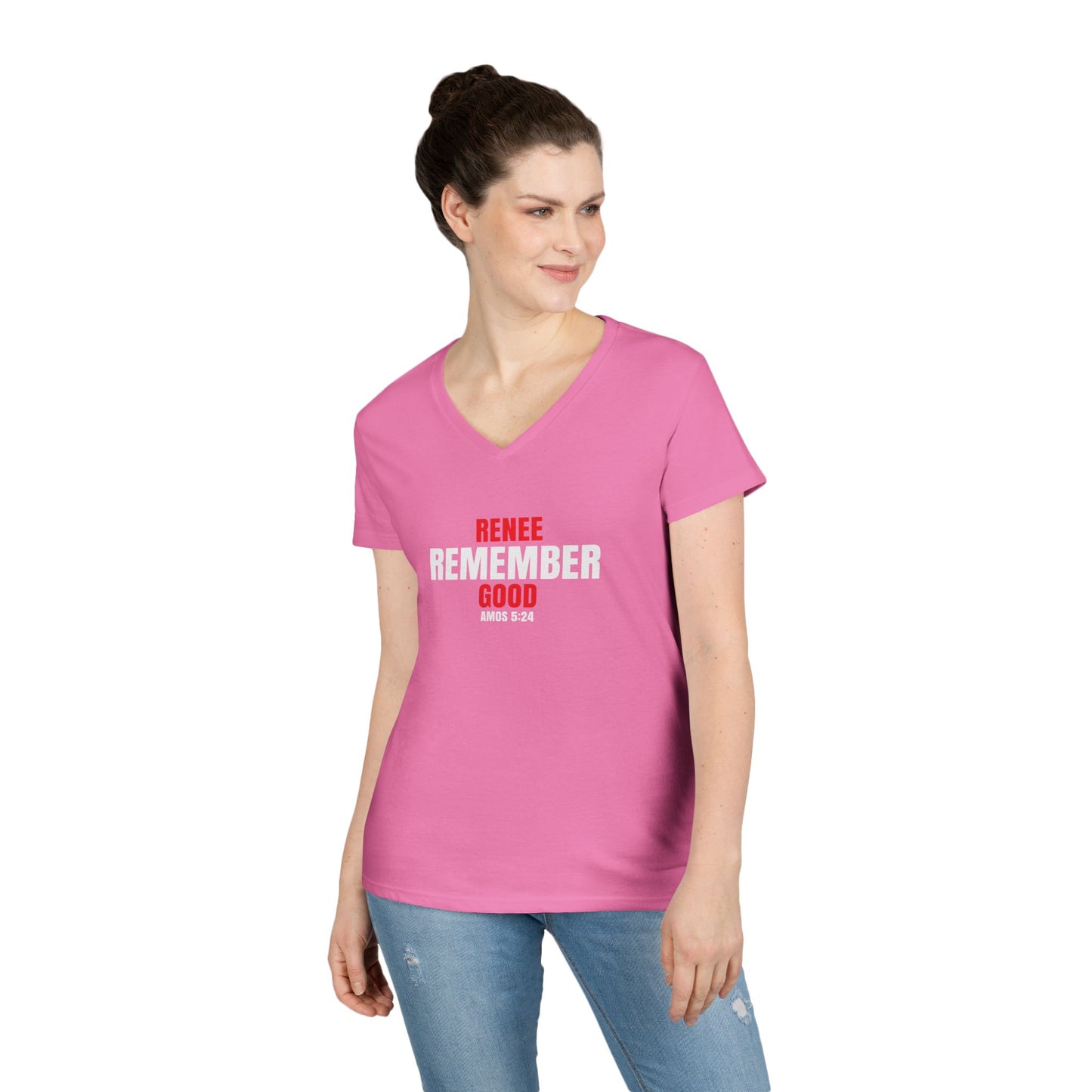 Remember Renee Good Ladies' V-Neck T-Shirt