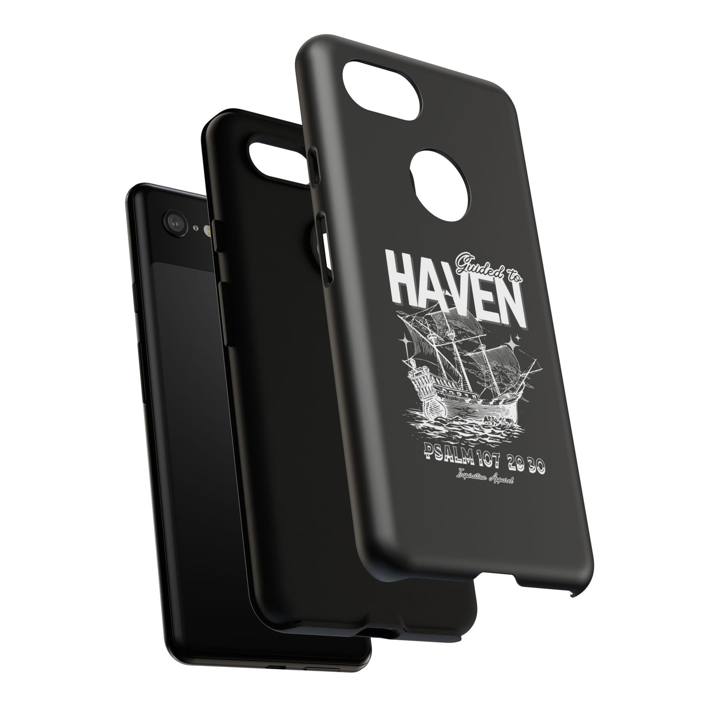 Guided to Haven Psalm 107:29–30 Stylish Phone Case