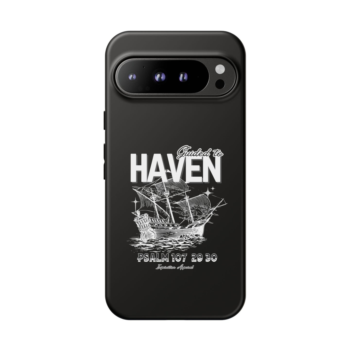 Guided to Haven Psalm 107:29–30 Stylish Phone Case