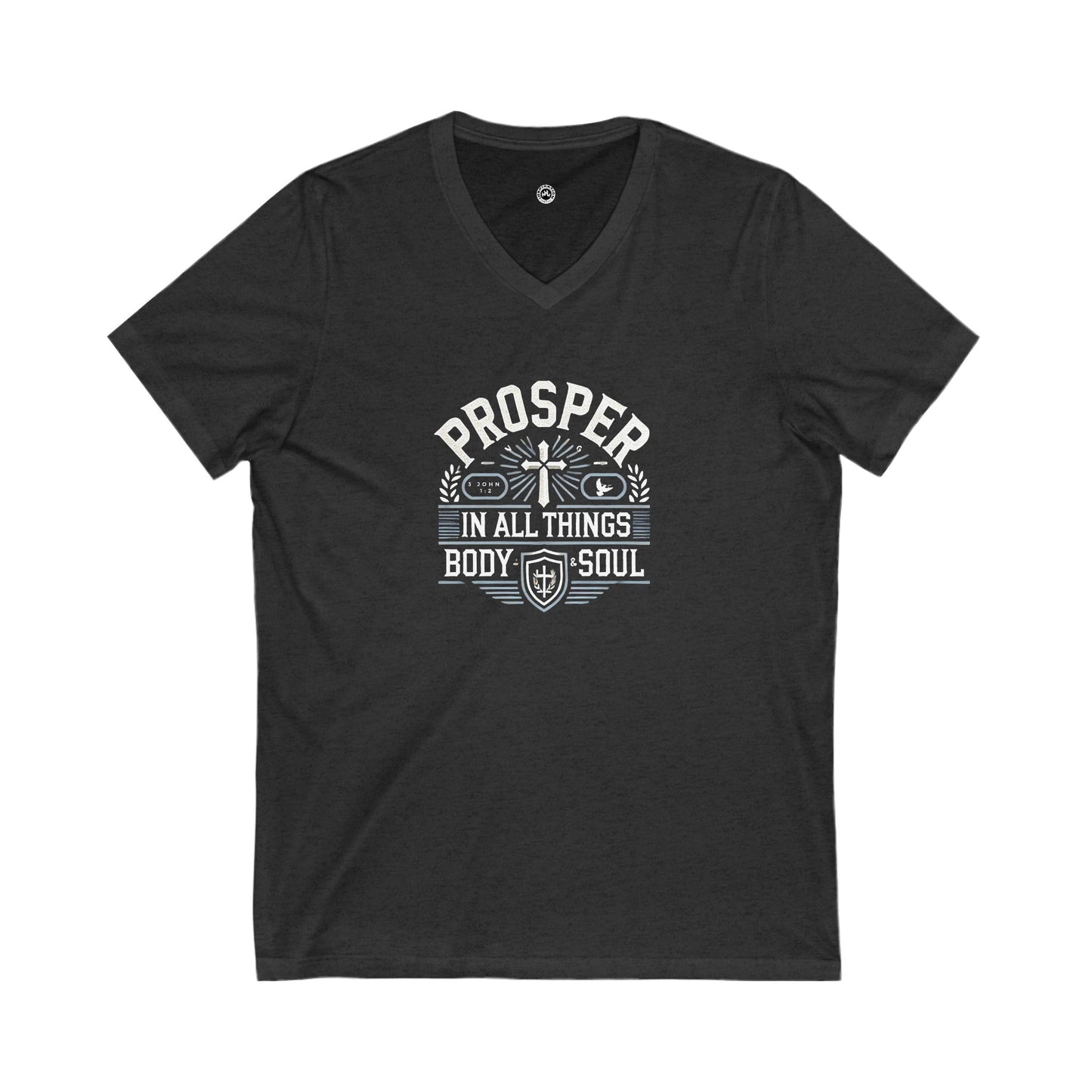 Prosper in All Things Inspirational V-Neck Tee