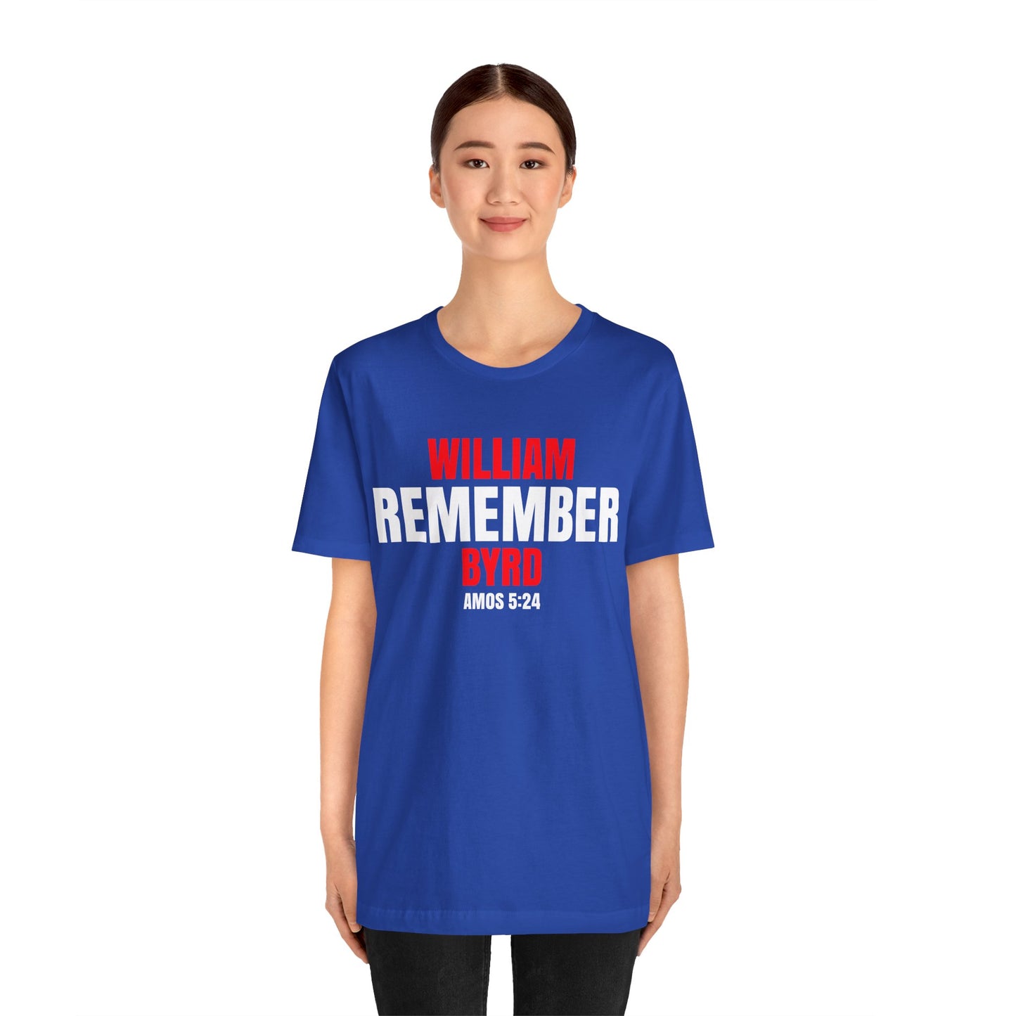 The Remember Series-William Byrd-Unisex Jersey Short Sleeve Tee