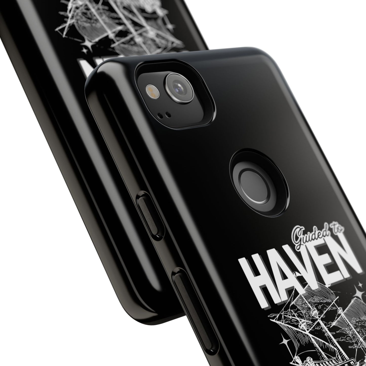 Guided to Haven Psalm 107:29–30 Stylish Phone Case