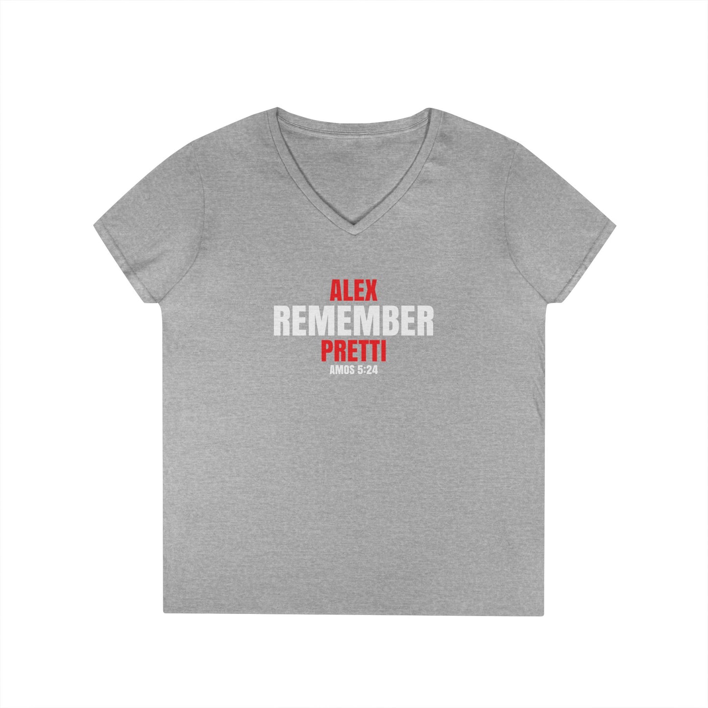 Remember Alex Pretti  Ladies' V-Neck T-Shirt