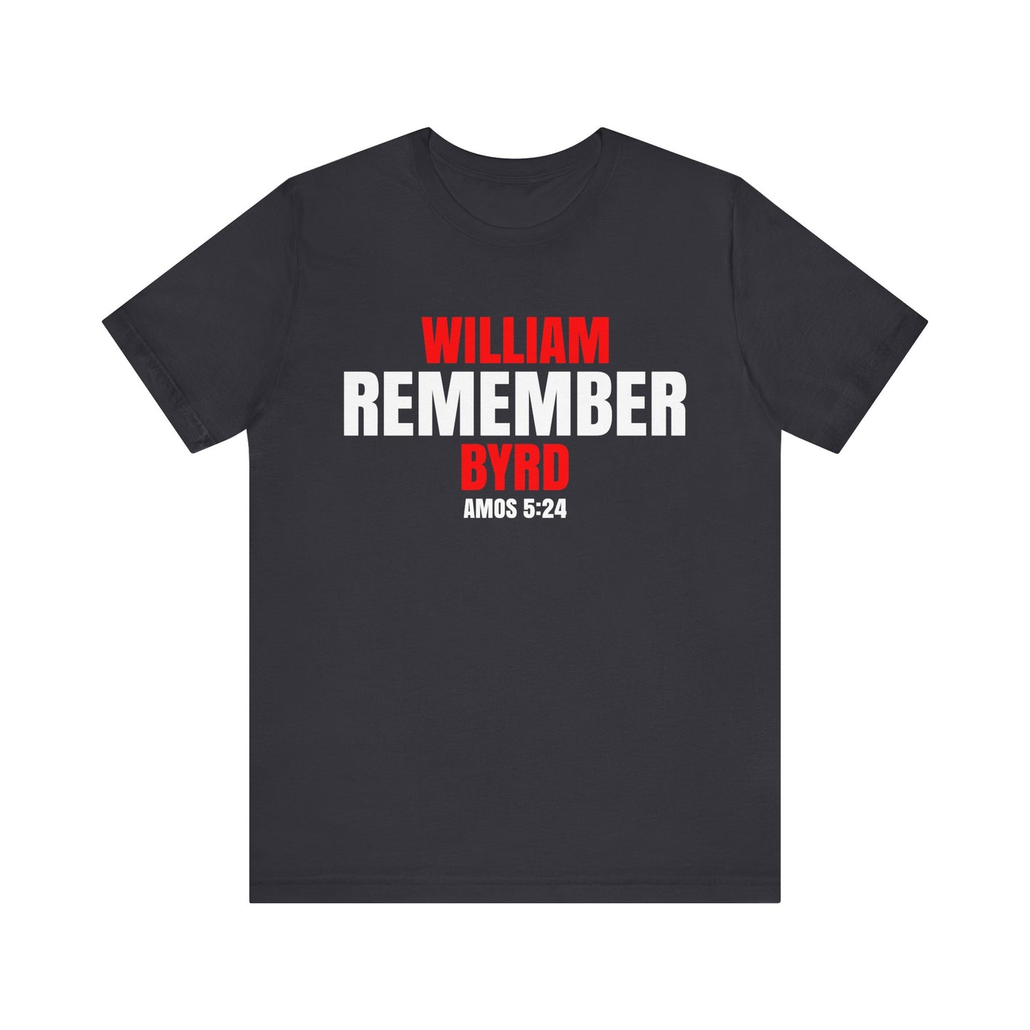 The Remember Series-William Byrd-Unisex Jersey Short Sleeve Tee