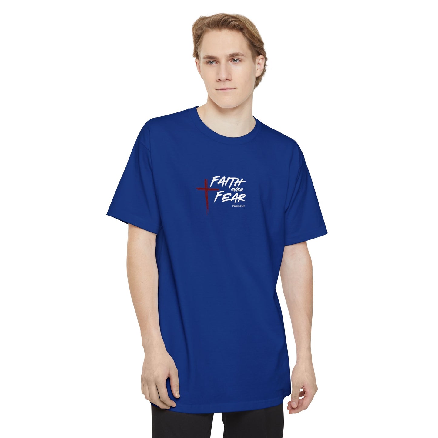 Faith Over Fear Psalm 34:4 Tall T-Shirt