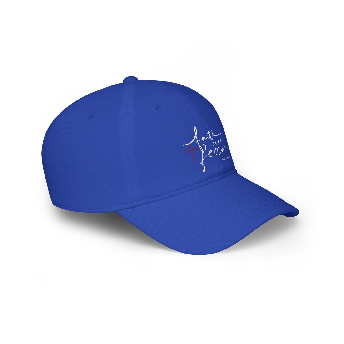 Ladies Faith Over Fear Psalm 34:4 Baseball Cap