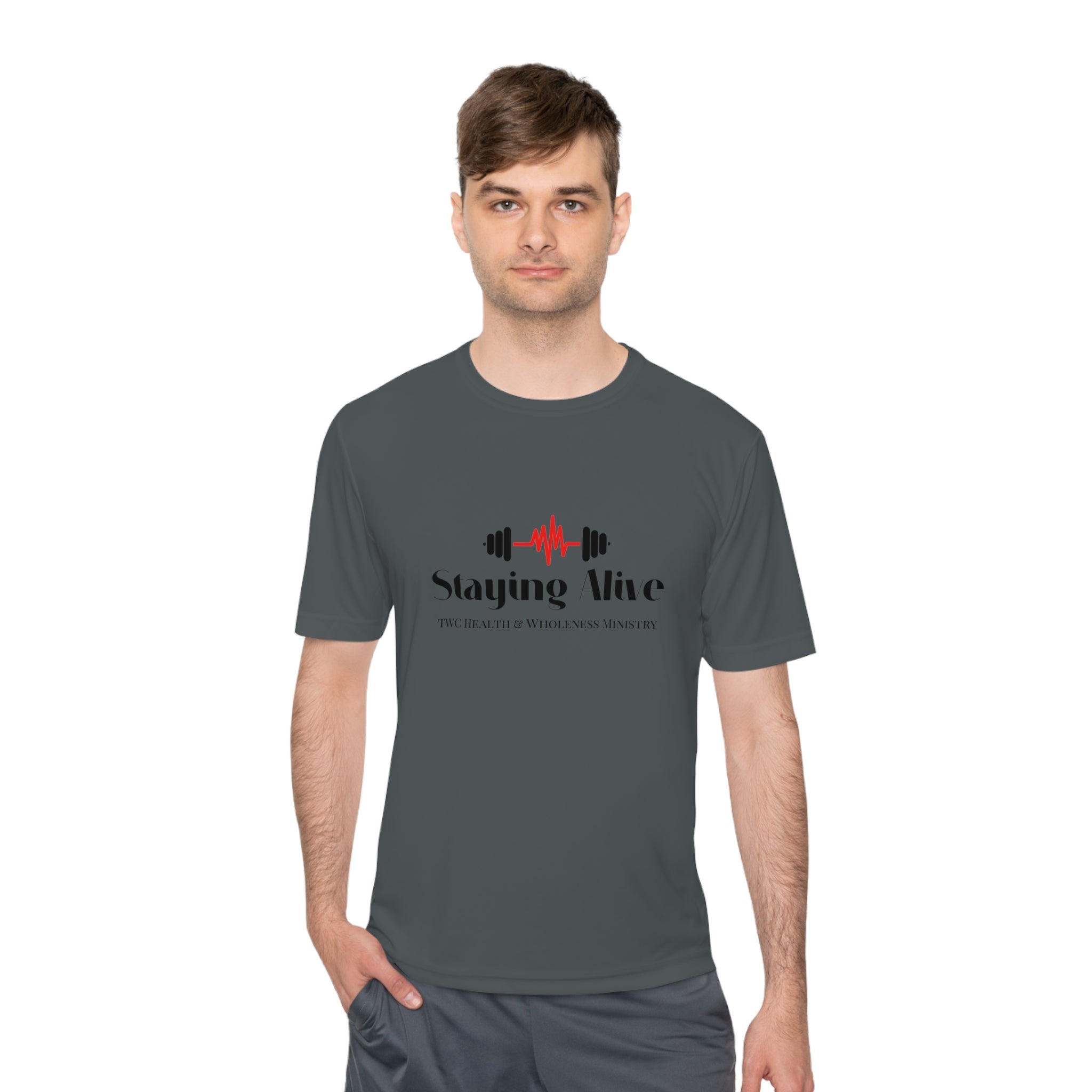 TWC Staying Alive Ministry Unisex Moisture Wicking Tee