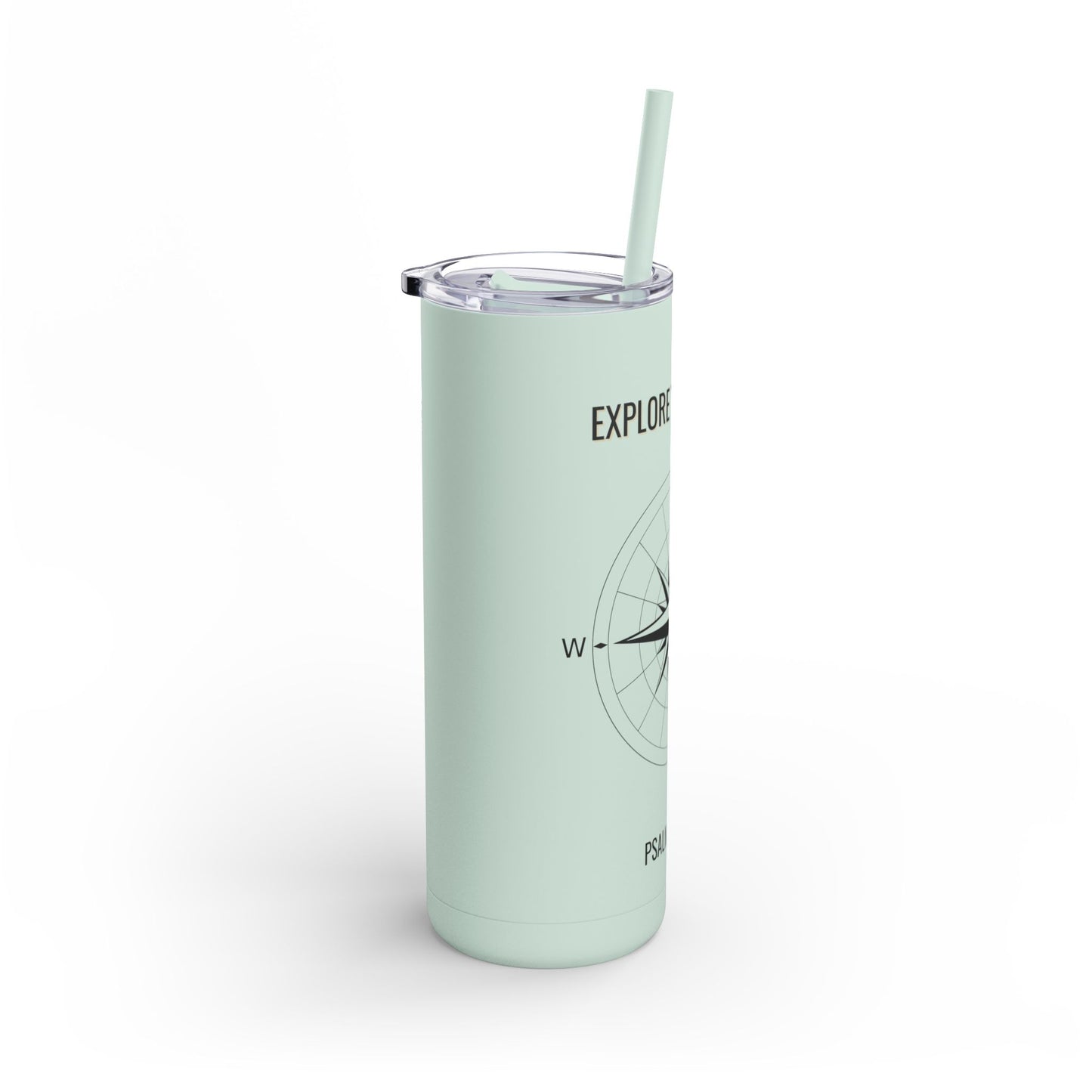 Explore The World Skinny Matte Tumbler, 20oz