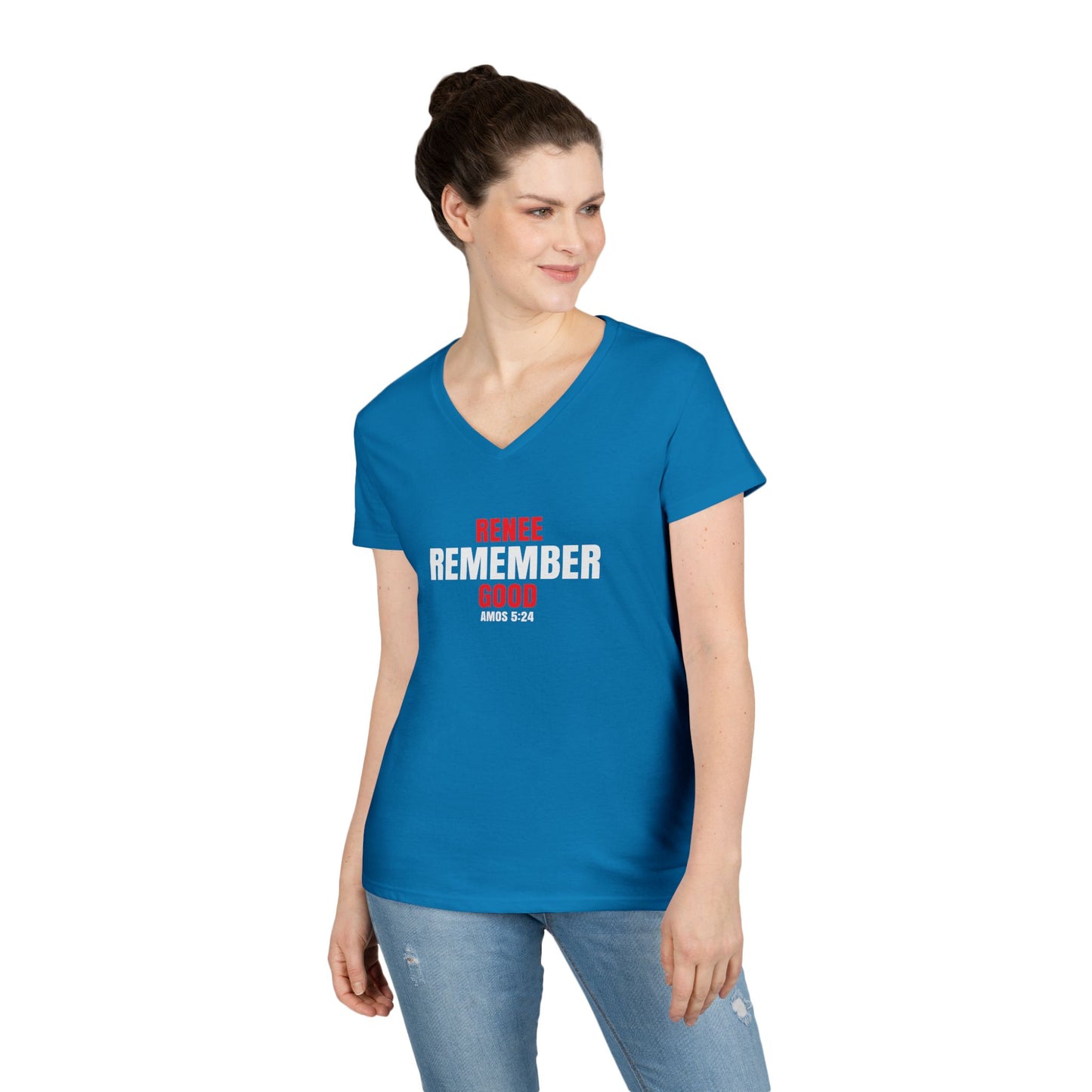 Remember Renee Good Ladies' V-Neck T-Shirt