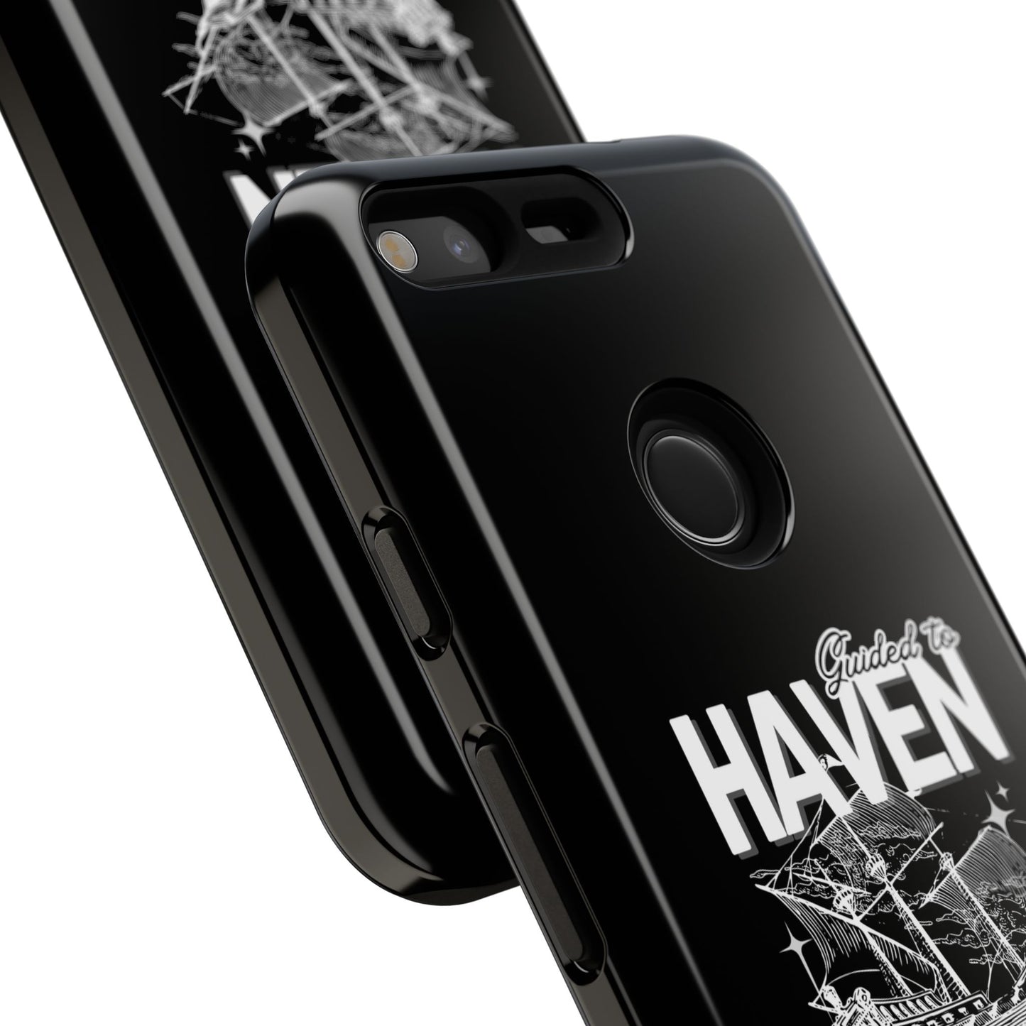 Guided to Haven Psalm 107:29–30 Stylish Phone Case