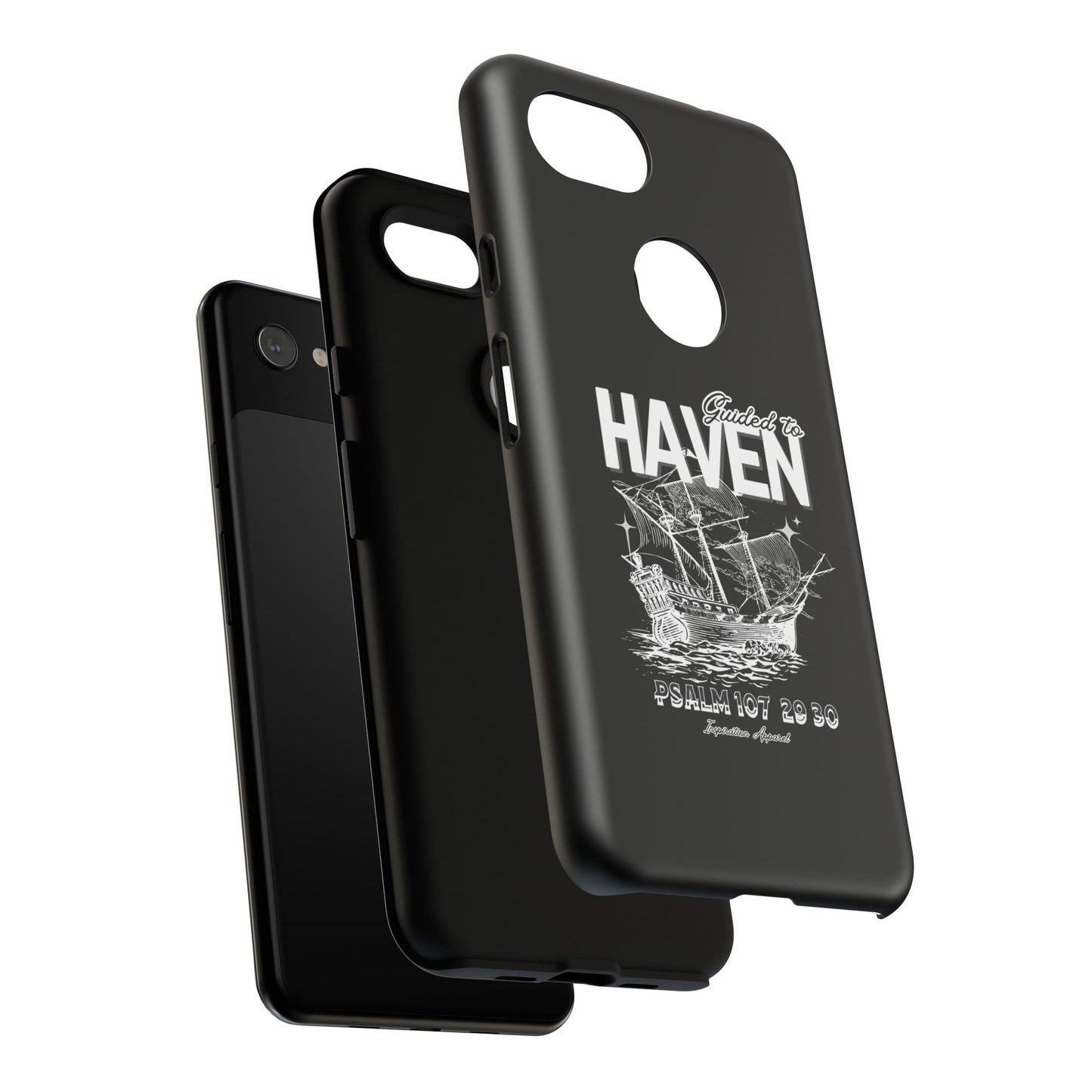 Guided to Haven Psalm 107:29–30 Stylish Phone Case