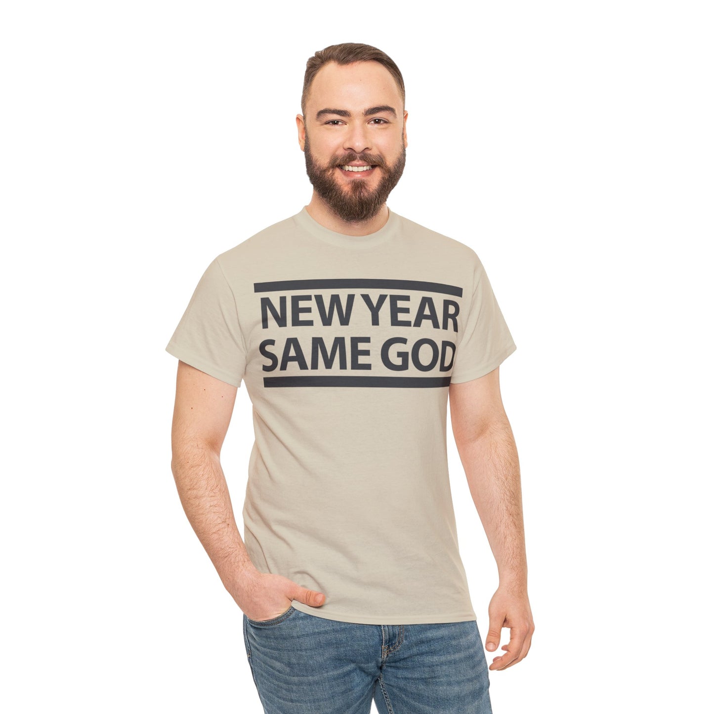 TWC New Year Same God-Unisex Heavy Cotton Tee