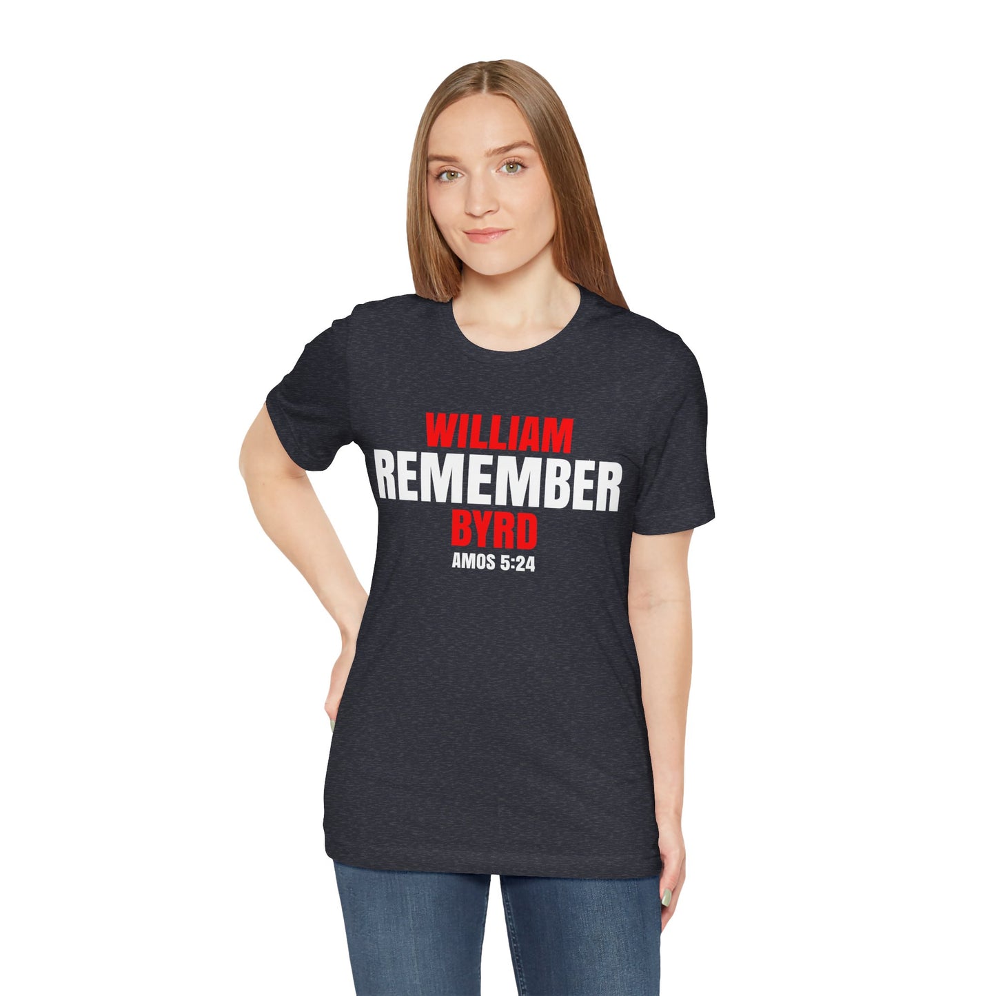 The Remember Series-William Byrd-Unisex Jersey Short Sleeve Tee
