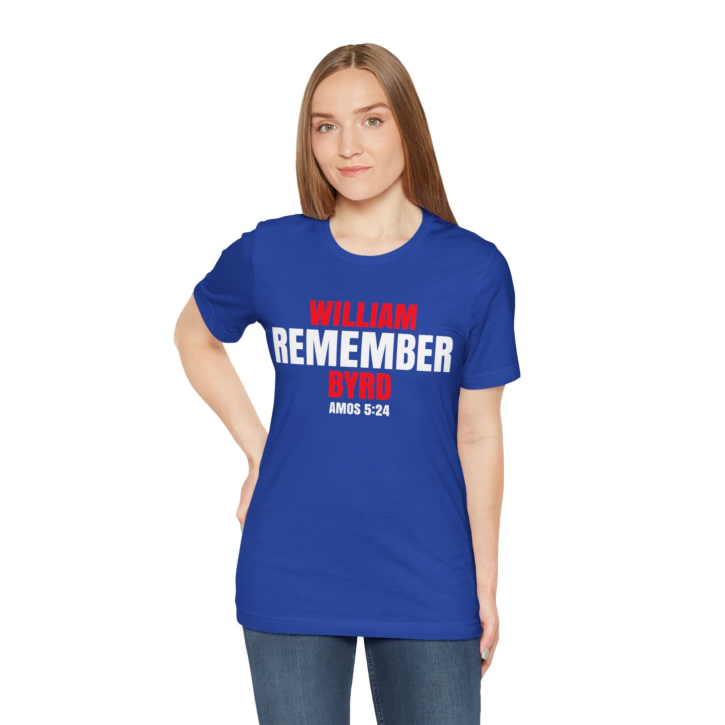 The Remember Series-William Byrd-Unisex Jersey Short Sleeve Tee