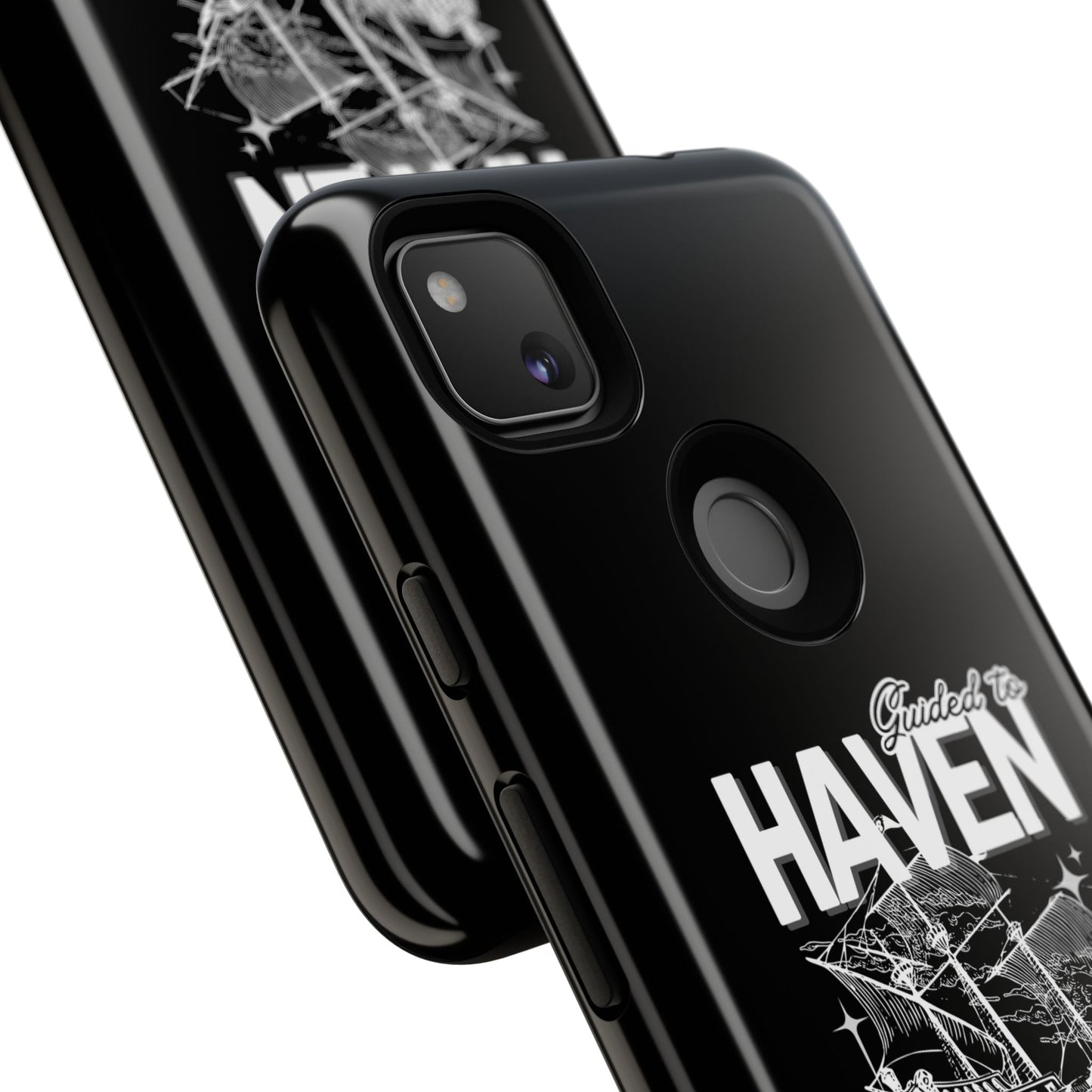 Guided to Haven Psalm 107:29–30 Stylish Phone Case