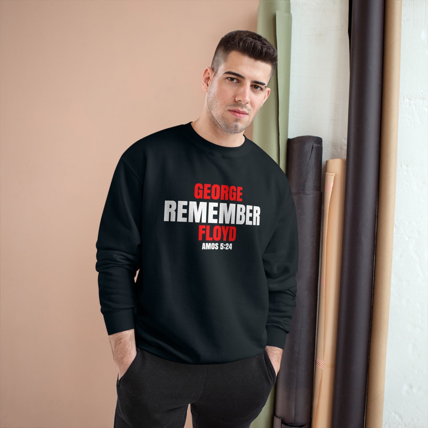 The Remember Series-George Floyd-Champion Sweatshirt