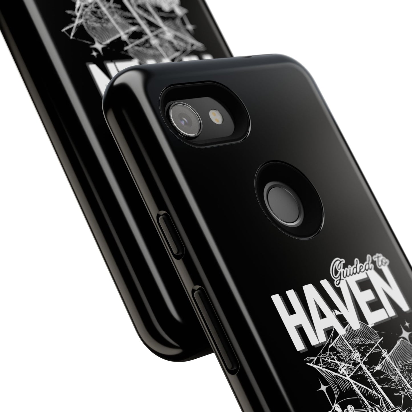 Guided to Haven Psalm 107:29–30 Stylish Phone Case