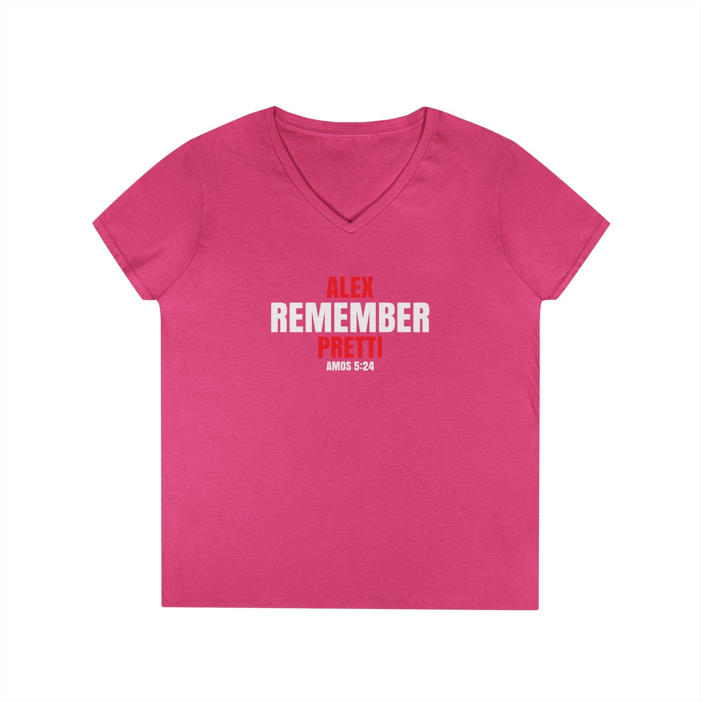 Remember Alex Pretti  Ladies' V-Neck T-Shirt