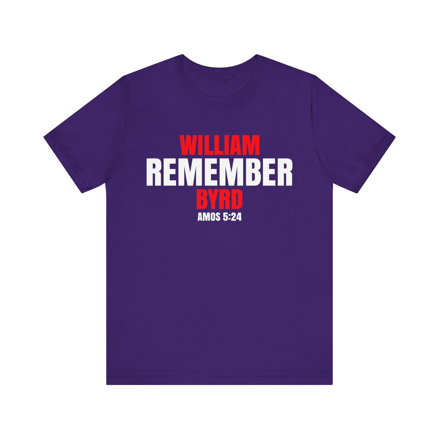 The Remember Series-William Byrd-Unisex Jersey Short Sleeve Tee