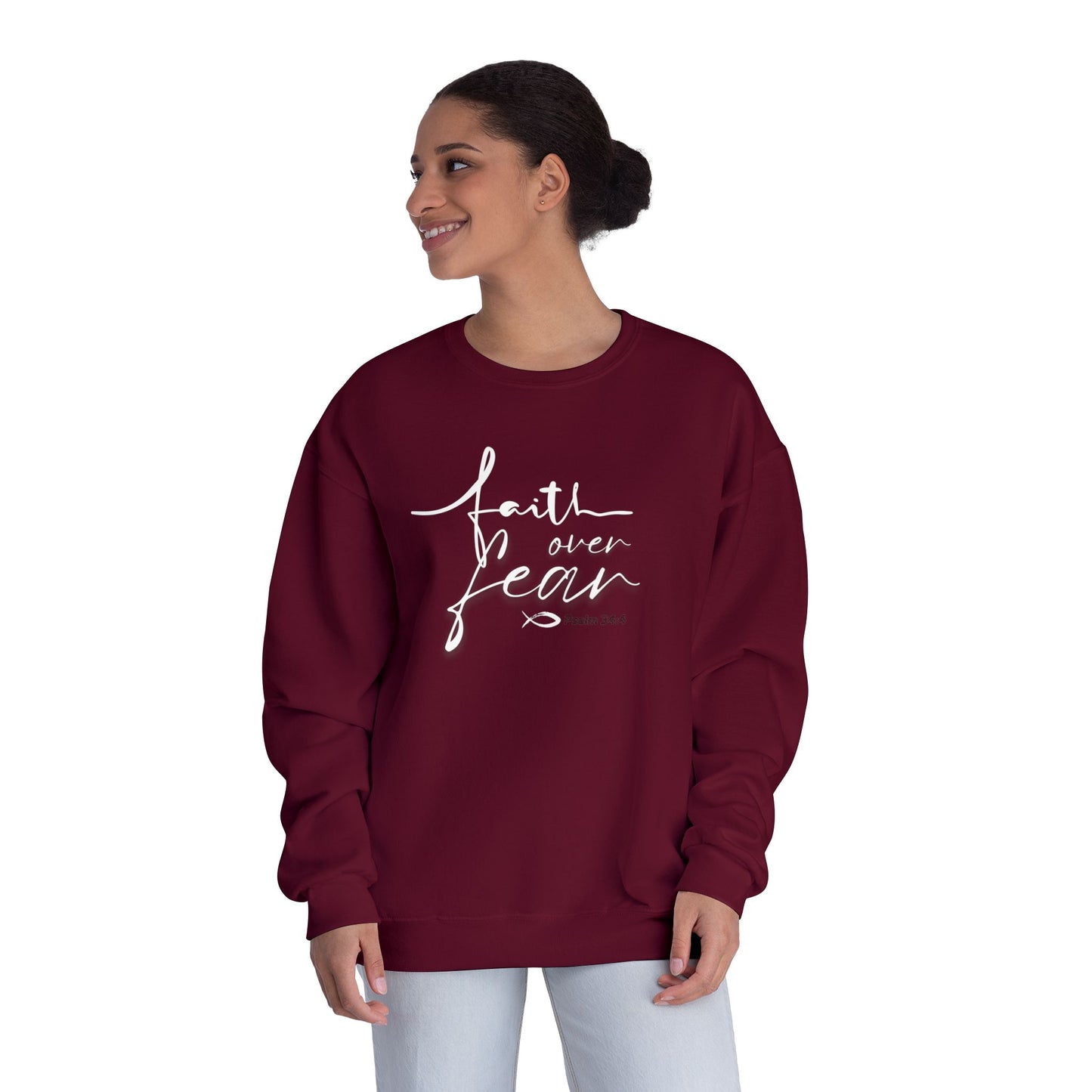 Faith Over Fear Pullover Sweatshirt