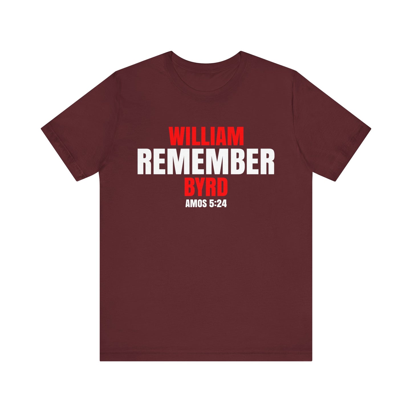 The Remember Series-William Byrd-Unisex Jersey Short Sleeve Tee