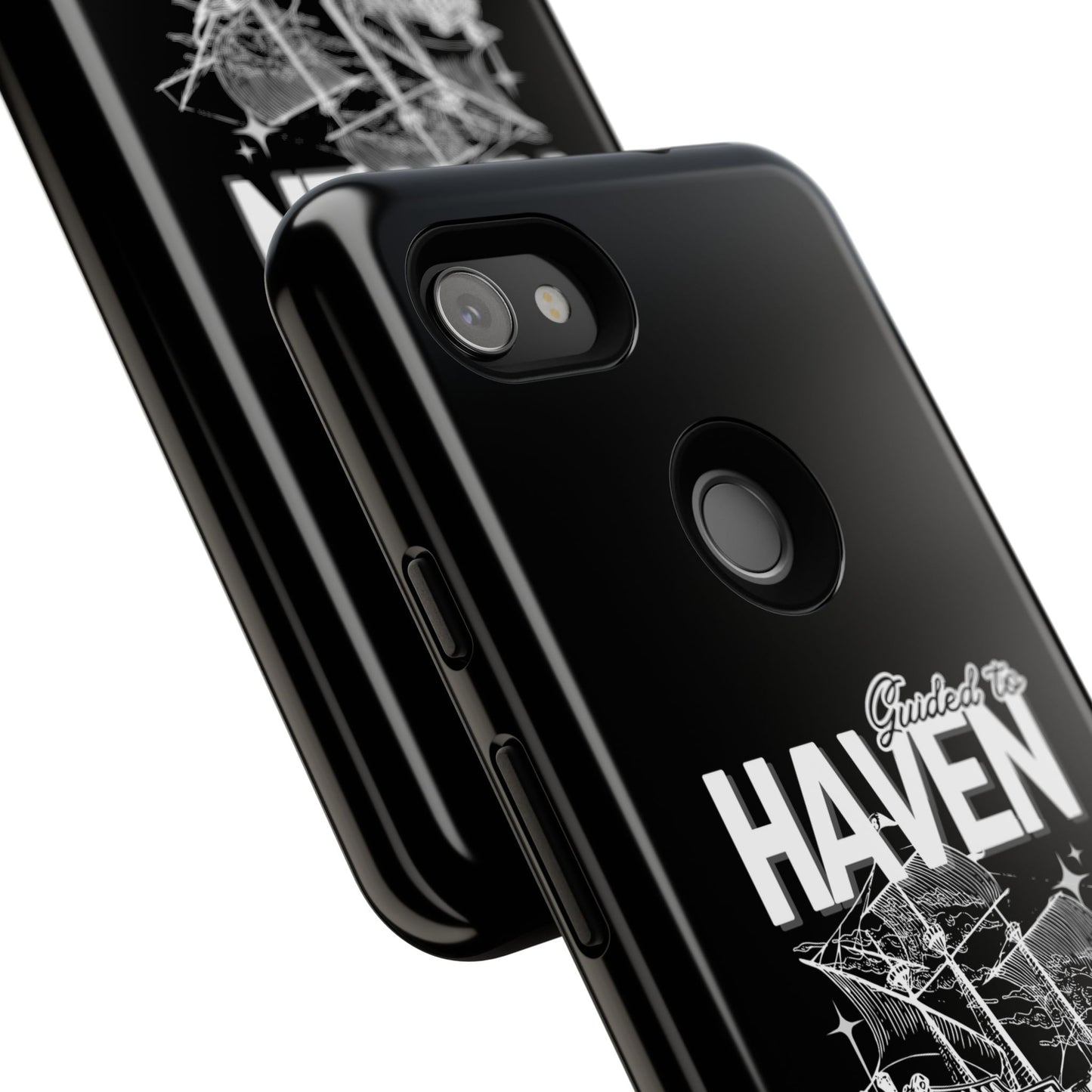 Guided to Haven Psalm 107:29–30 Stylish Phone Case