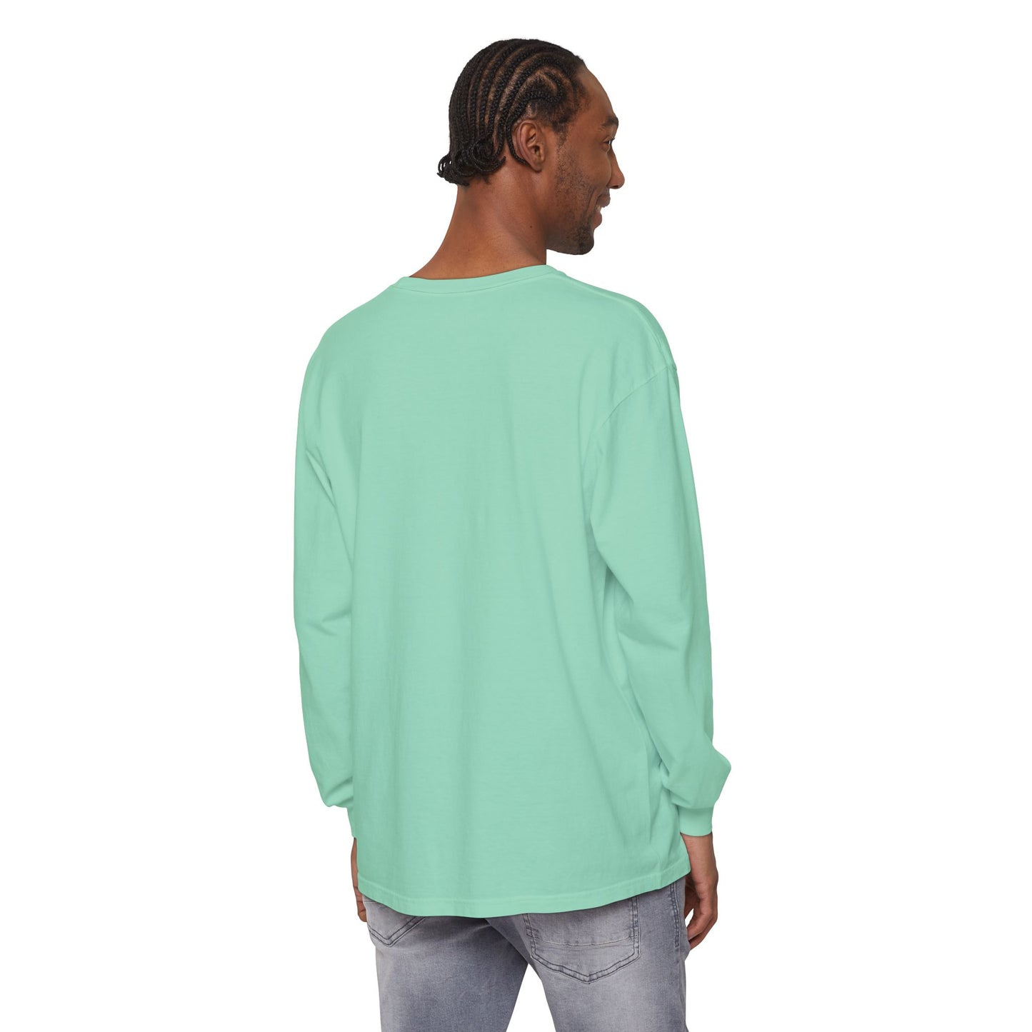 Guided to Haven Psalm 107:29–30 Long Sleeve T-Shirt - Nautical Theme