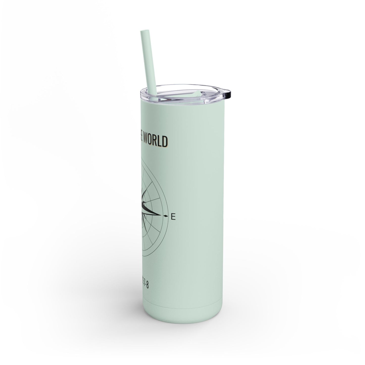 Explore The World Skinny Matte Tumbler, 20oz