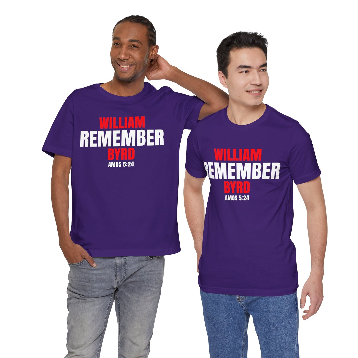 The Remember Series-William Byrd-Unisex Jersey Short Sleeve Tee