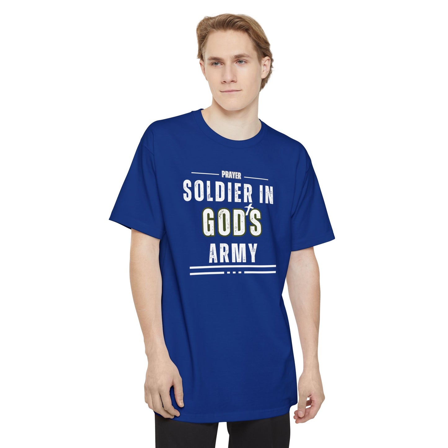 Prayer Soldier In God's Army - Unisex Tall Sized T-Shirt