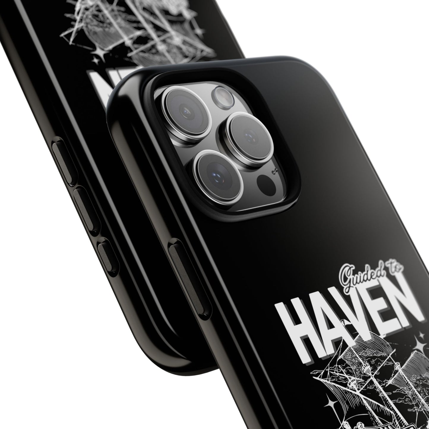 Guided to Haven Psalm 107:29–30 Stylish Phone Case