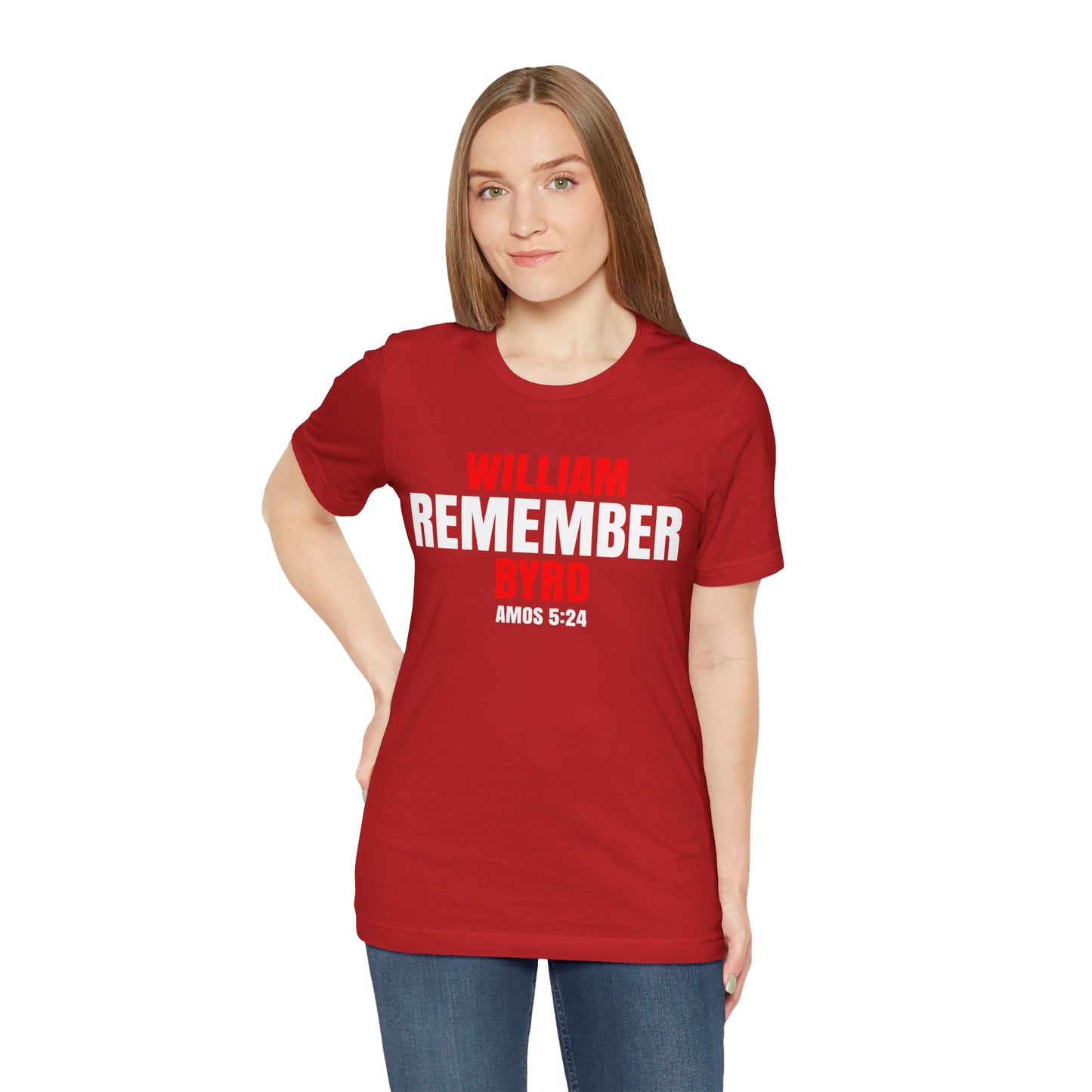 The Remember Series-William Byrd-Unisex Jersey Short Sleeve Tee
