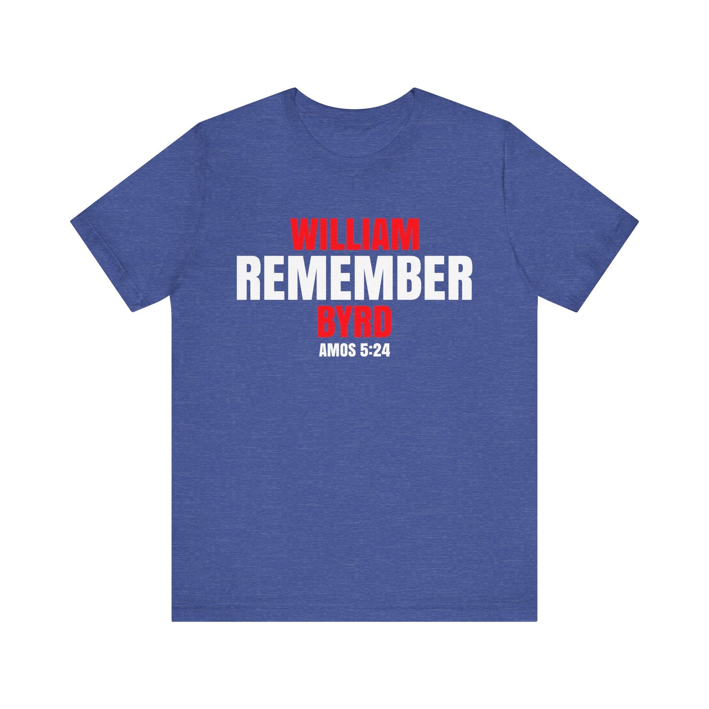 The Remember Series-William Byrd-Unisex Jersey Short Sleeve Tee