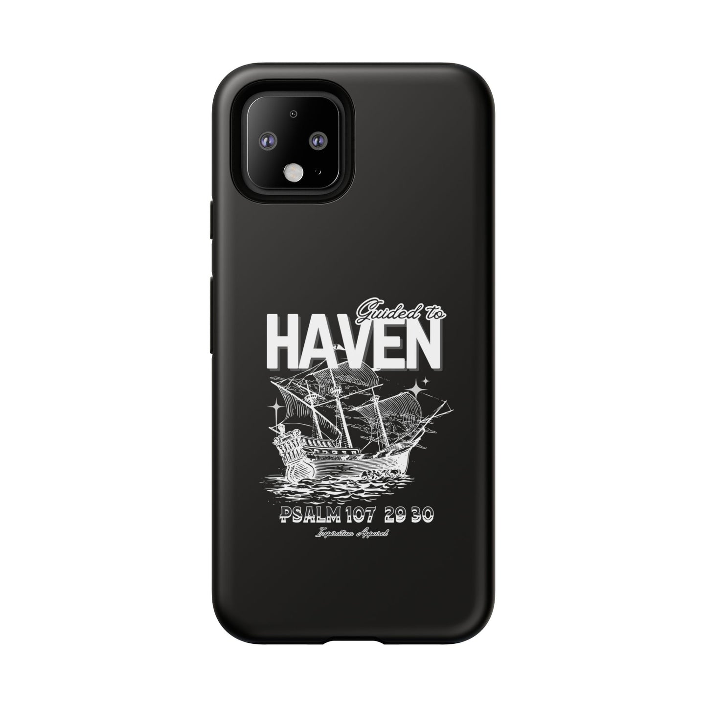Guided to Haven Psalm 107:29–30 Stylish Phone Case