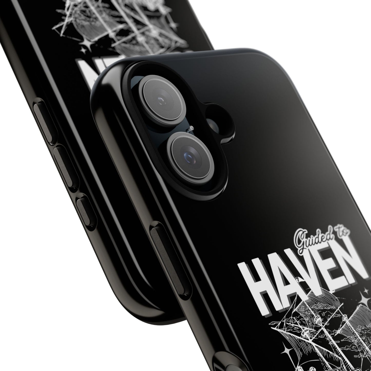 Guided to Haven Psalm 107:29–30 Stylish Phone Case