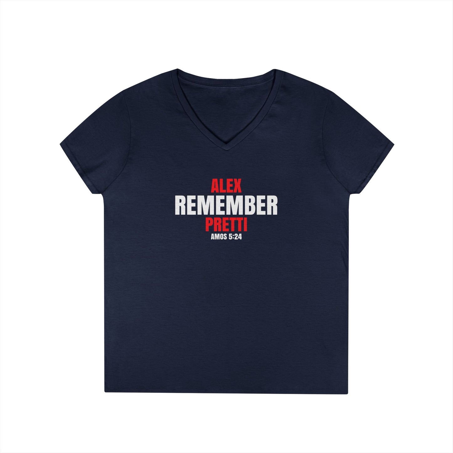Remember Alex Pretti  Ladies' V-Neck T-Shirt