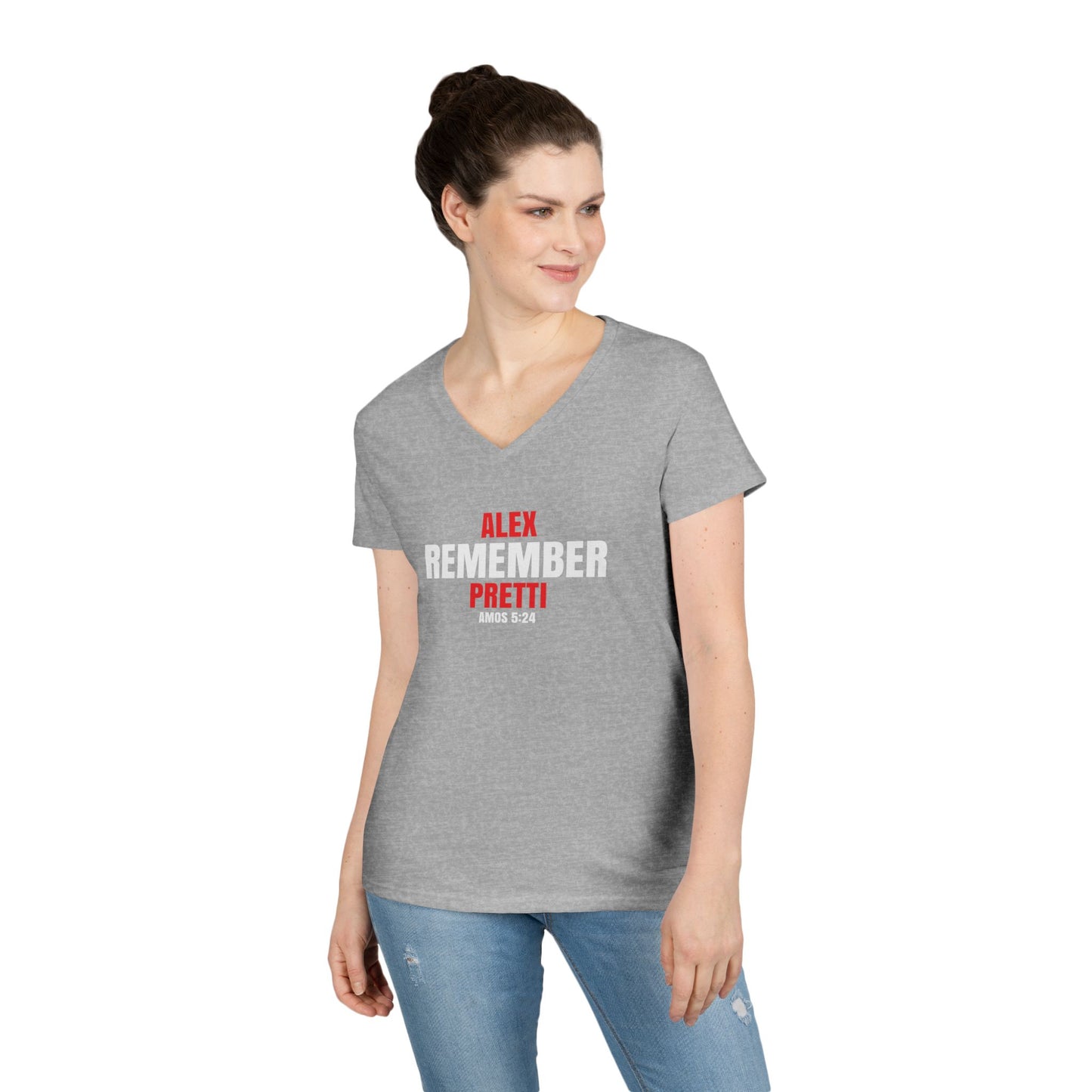 Remember Alex Pretti  Ladies' V-Neck T-Shirt