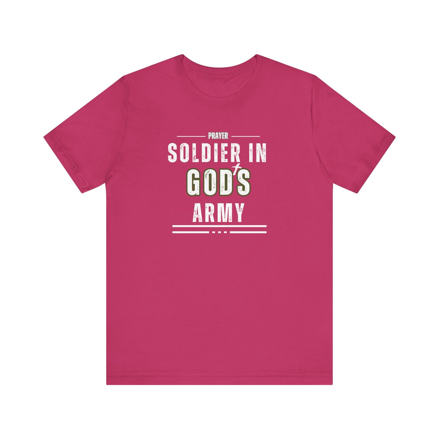 Prayer Soldier In God's Army - Unisex Jersey Short Sleeve Tee