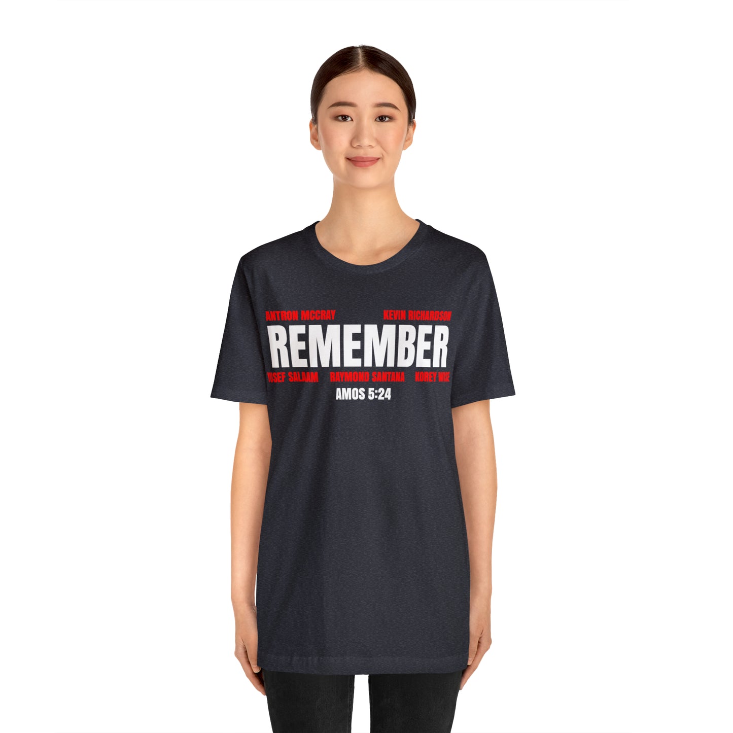 The Remember Series: The Central Park 5 Jersey Short Sleeve Tee