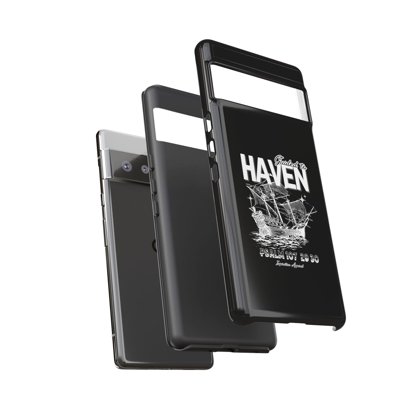Guided to Haven Psalm 107:29–30 Stylish Phone Case