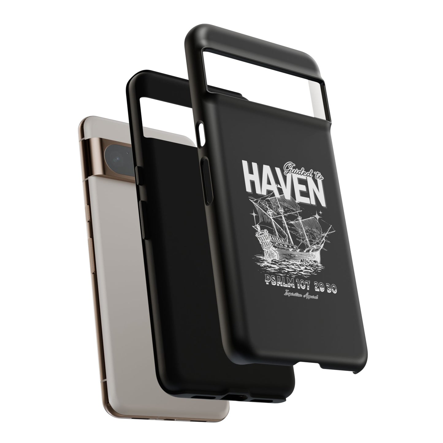 Guided to Haven Psalm 107:29–30 Stylish Phone Case