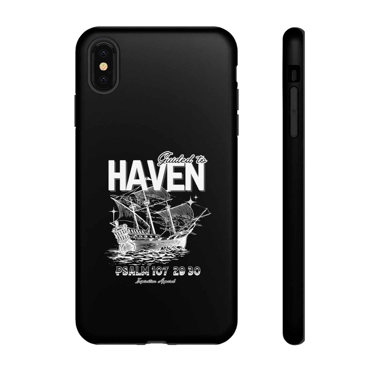 Guided to Haven Psalm 107:29–30 Stylish Phone Case